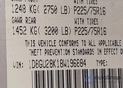 2008 Dodge Nitro Sxt z USA, uszkodzony, nr VIN 1D8GU28K18W196884